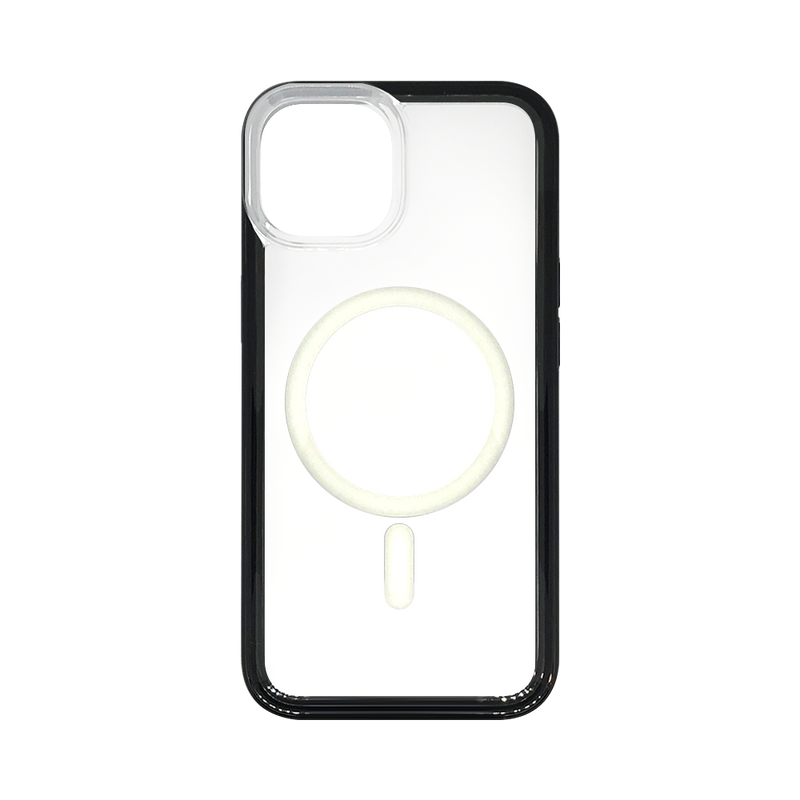 Wisecase iPhone 14 Bump with MagSafe Clear+Black