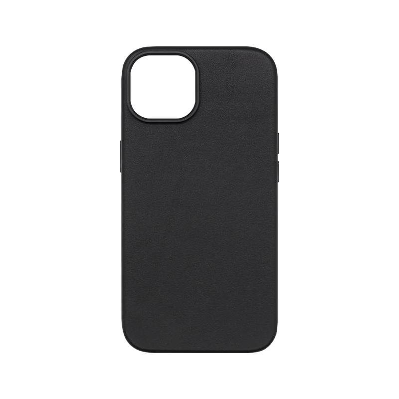 Wisecase iPhone 14 Genuine Leather Case with MagSafe Black