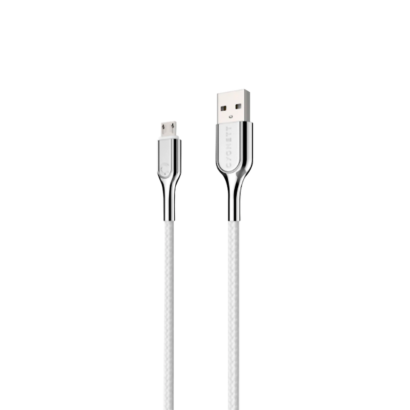 Cygnett ARMOURED Micro USB to USB-A Cable - White 3m