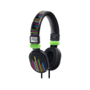 Moki Poppers DJ Style On-Ear Headphones Levels Black