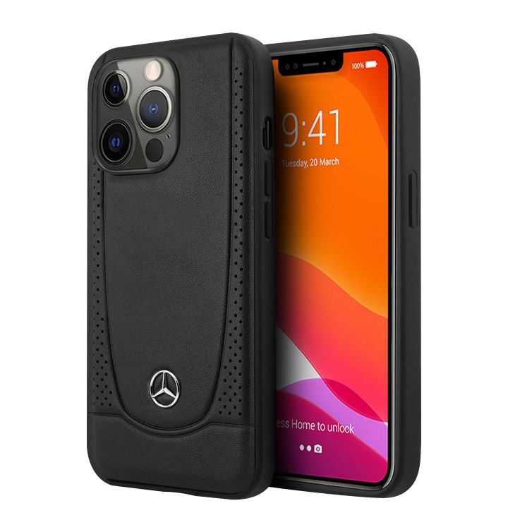 Mercedes Benz HC Leather Urban for iPhone 13 Pro Black