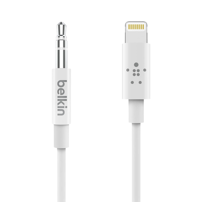 Belkin 3.5mm Audio Cable with Lightning Connector, 6 foot