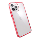 Speck Perfect Geo Red Case for iPhone 13 Pro Max 6.7 Clear/Unreal Red