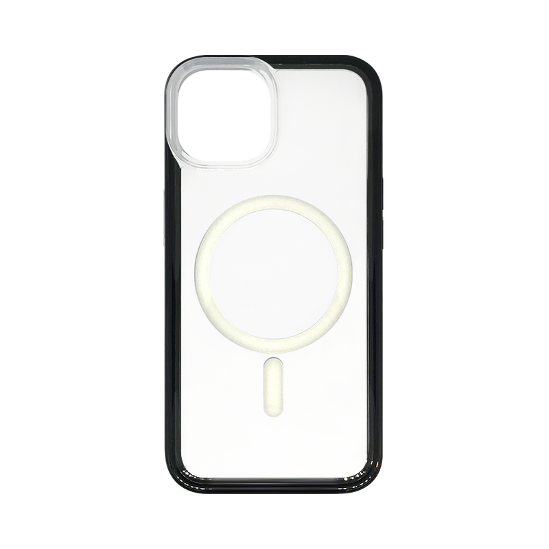 Wisecase iPhone 14 Plus Bump with MagSafe Clear+Black