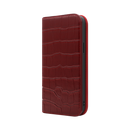 Wisecase iPhone 13 ProMax Wallet Folio Crocodile Red