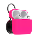 Popsockets AirPods Pro Holder Neon Pink with Premium Gunmetal PopChain