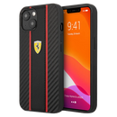 Ferrari HC PU Cabron Central Stripe iPhone 13 Black
