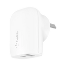 Belkin Dual USB-C Wall Charger 37W White