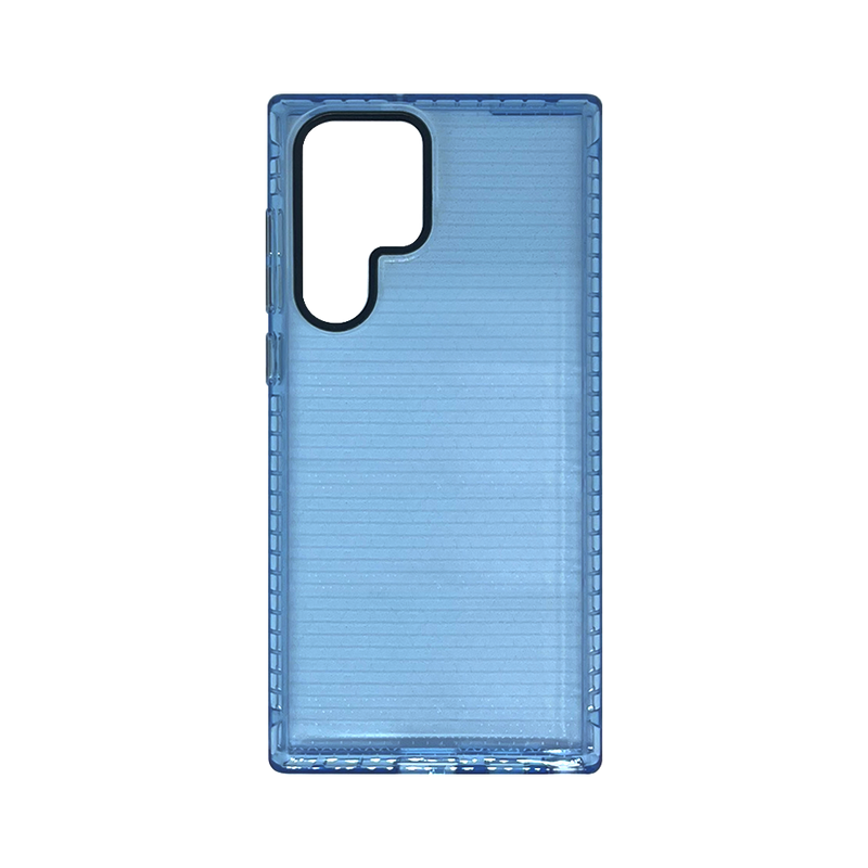 Wisecase Samsung Galaxy S22 Ultra Honeycomb TPU case Blue