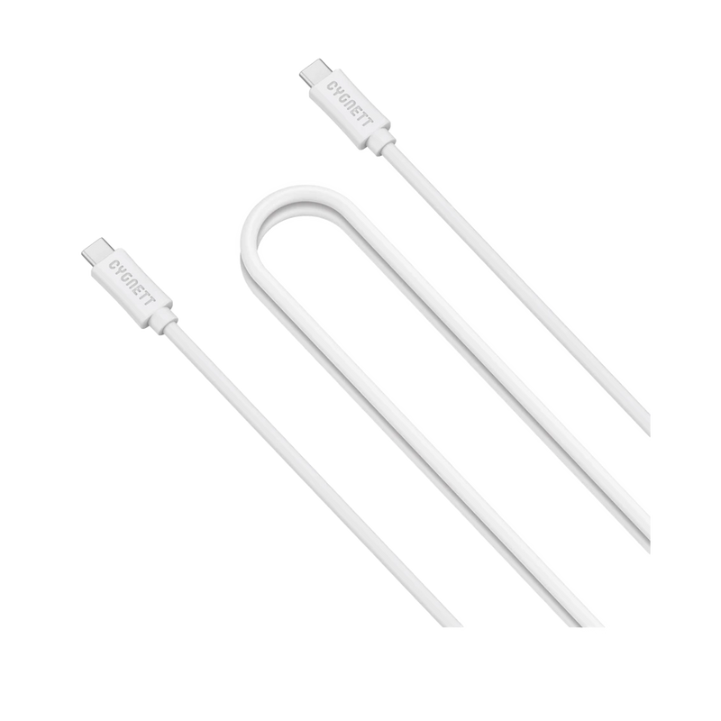 Cygnett LightSpeed USB-C/ USB-C 3.1 G2 Cable 2M - PVC White
