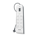 Belkin 8 Outlet with 2MCord & 2USB Port