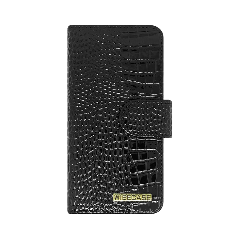 Samsung Galaxy S8 Crocodile Wallet - Black