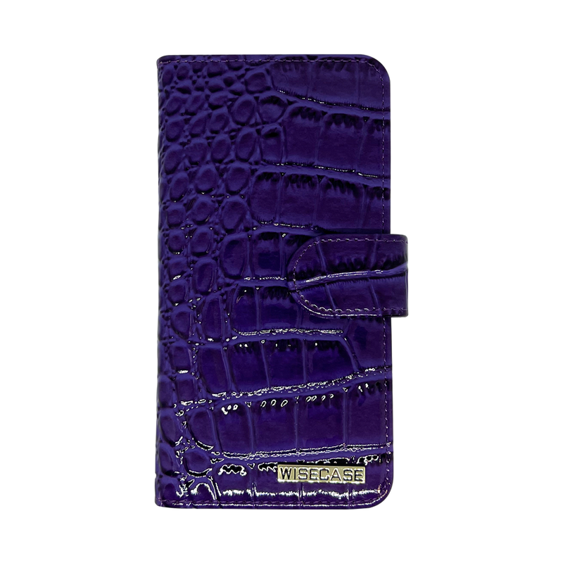 iPhone 7/8 Plus Crocodile Wallet Purple