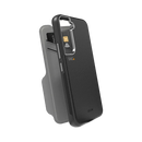 EFM Monaco Leather Wallet Case Armour with D3O 5G Signal Plus For Samsung Galaxy S22 (6.1) - Black/Space Grey