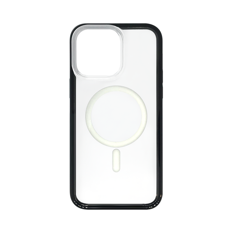 Wisecase iPhone 14 Pro Bump with MagSafe Clear+Black