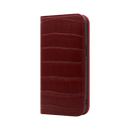Wisecase iPhone 13 Wallet Folio Crocodile Red