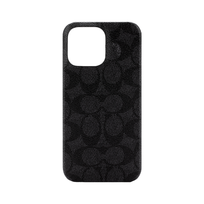 Coach Slim Wrap Case for iPhone 14 Pro Max Signature C Black