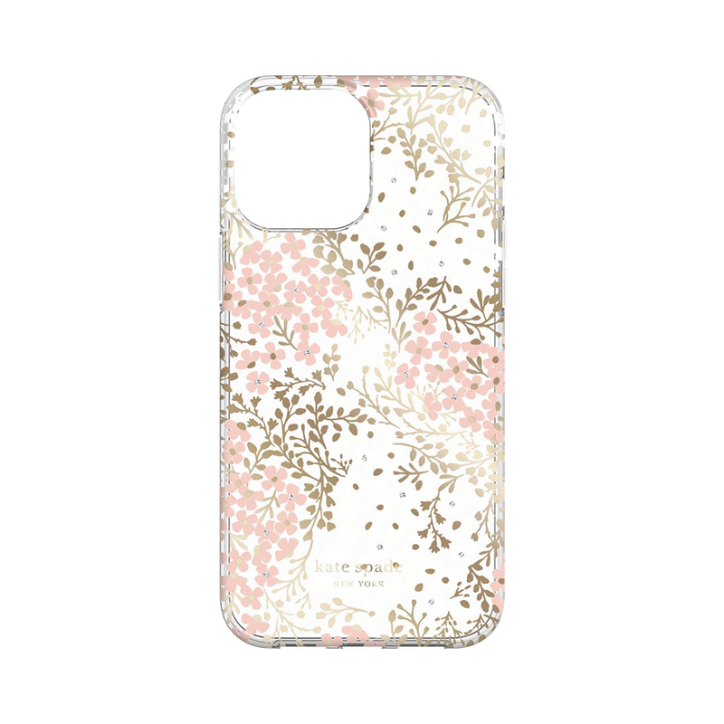 Kate Spade Protective Hardshell Case for iPhone 13 Pro Max 6.7 Multi Floral Blush