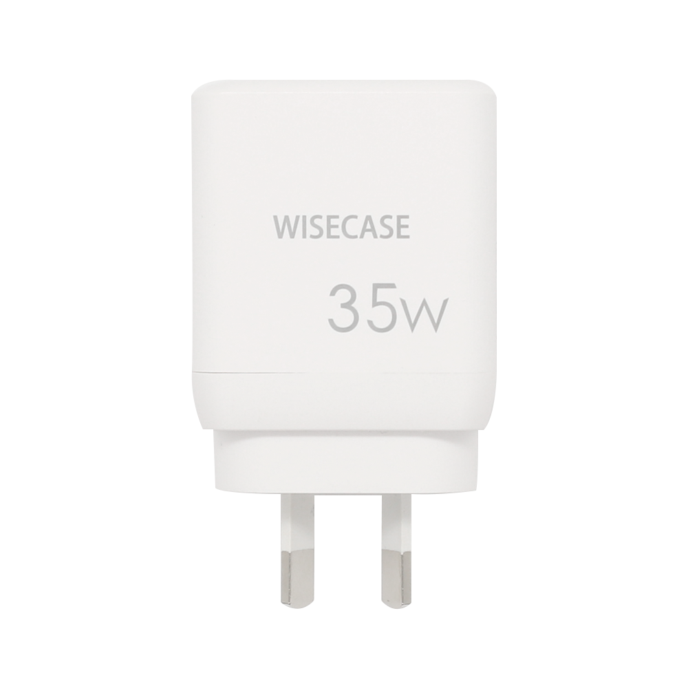Wisecase Computer Wisecase GaN 35W 2USB-C Charger with Multi Ports Plug